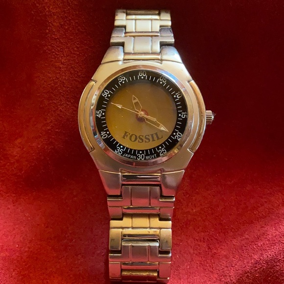 Vintage Fossil YR 2000 Sportline Changing Display Watch